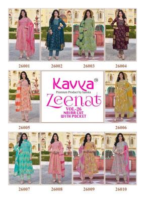 Kavya Zeenat Vol 26 Nayra cut Kurti Wholesale Kurti manufacturers in Surat