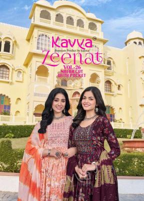 Kavya Zeenat Vol 26 Nayra cut Kurti Wholesale Kurti manufacturers in Surat