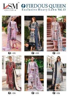 LSM Firdous Queen Vol 13 Dress Material wholesalers of Dress material in India