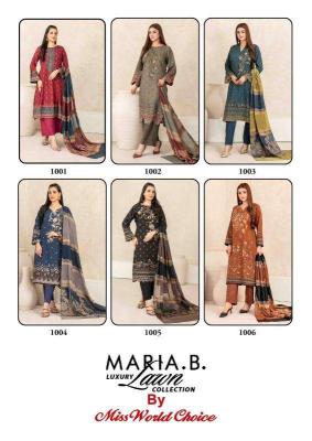 Miss World Maria.B Vol 01 Dress Material wholesalers of Dress material in India