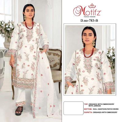Motifz 783 Organza pakistani suits wholesale market in India