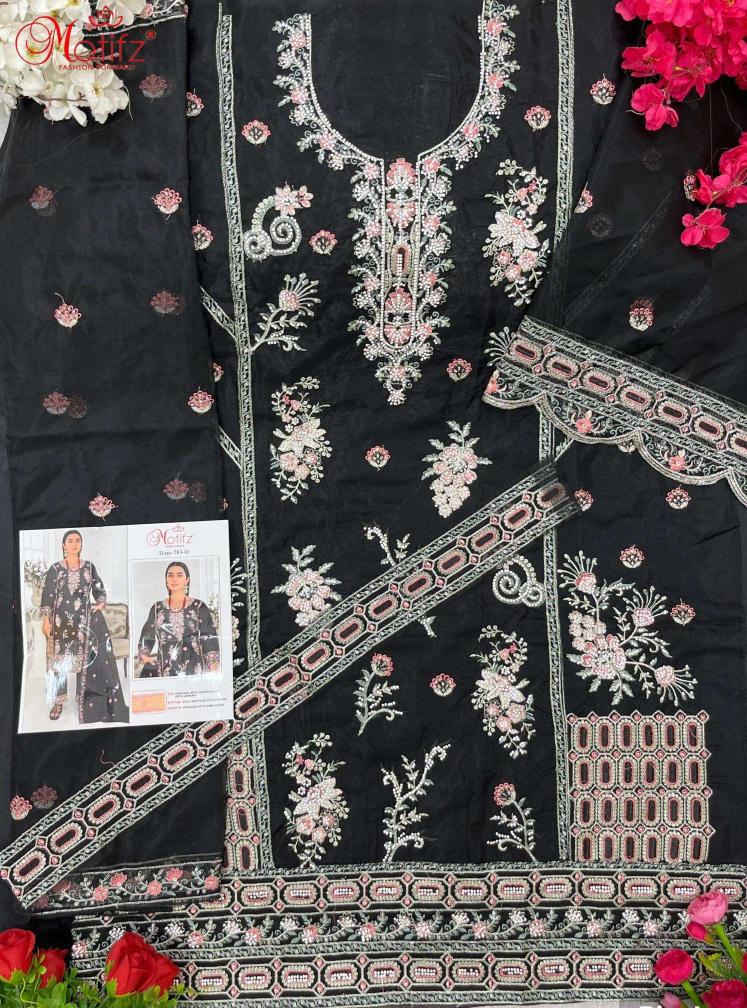 Motifz 783 Organza pakistani suits wholesale market in India