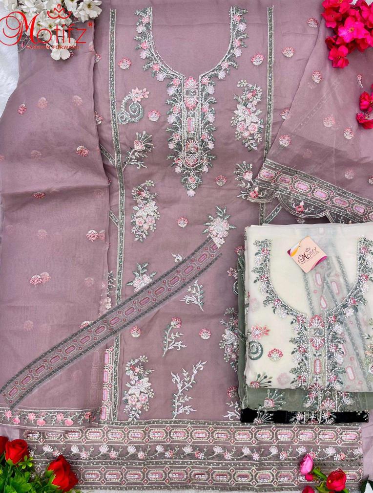 Motifz 783 Organza pakistani suits wholesale market in India
