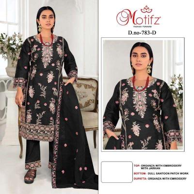 Motifz 783 Organza pakistani suits wholesale market in India
