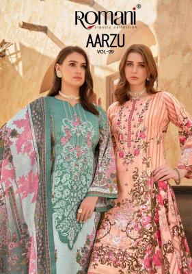 Romani Aarzu Vol 9 dress material wholesale manufacturers in India
