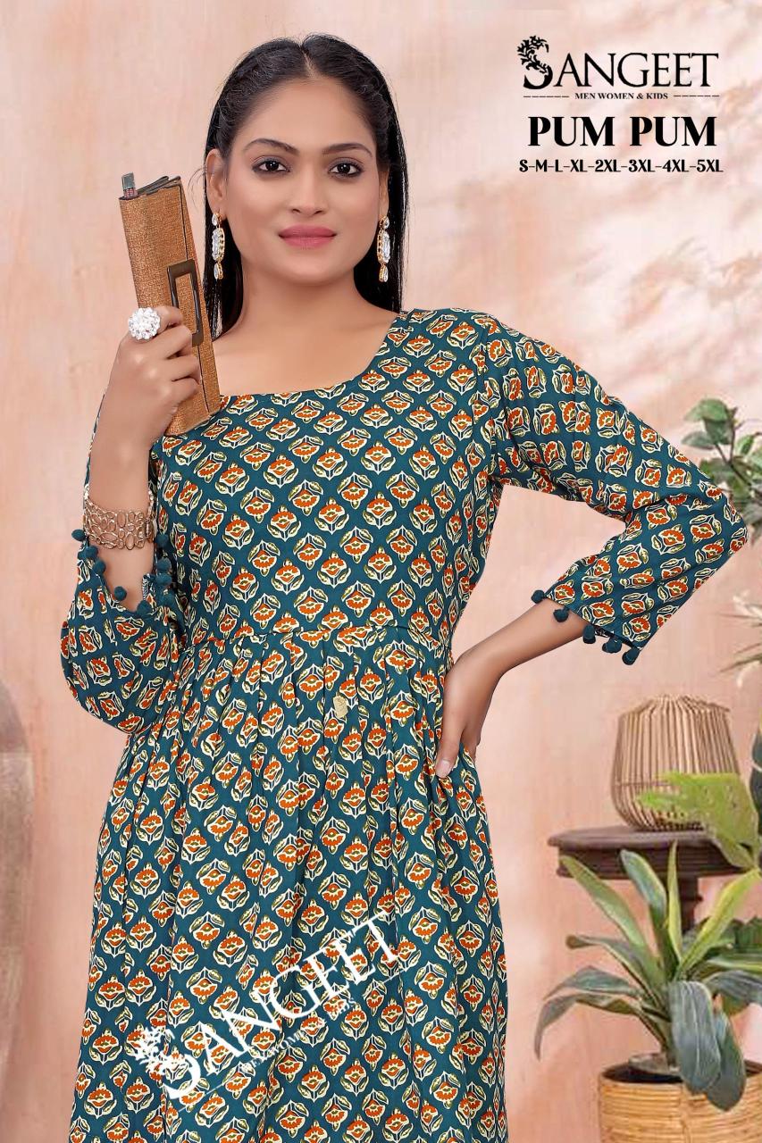 SANGEET PUM PUM (ONLY TOP) WHOLESALE KURTI MANUFACTURERS IN INDIA