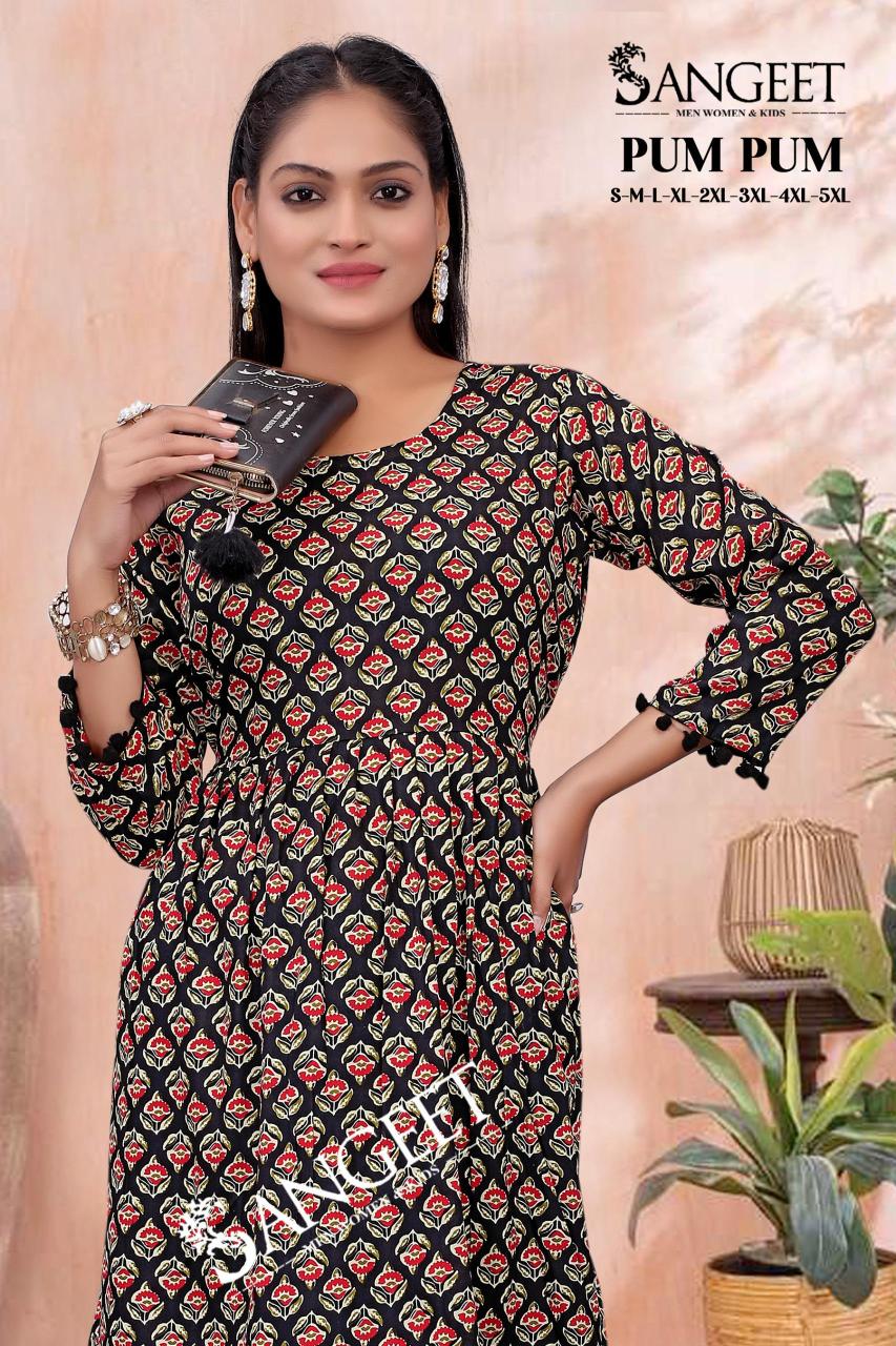SANGEET PUM PUM (ONLY TOP) WHOLESALE KURTI MANUFACTURERS IN INDIA