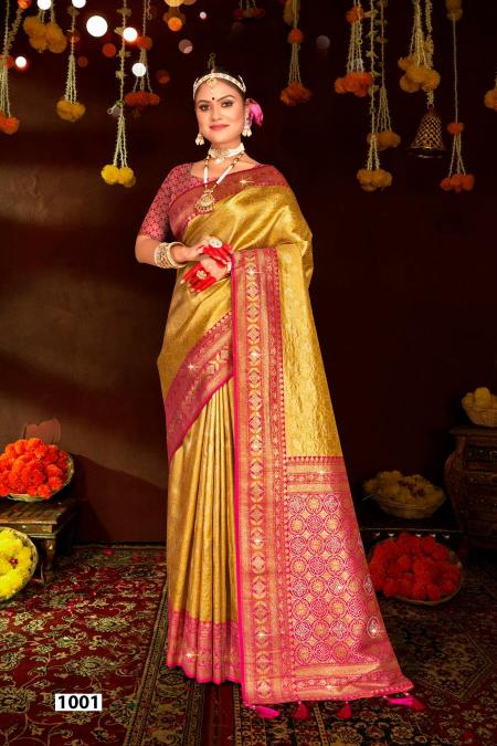 Saroj Sangeeta tissue swarovski vol.4 Tissue silk saree in surat.