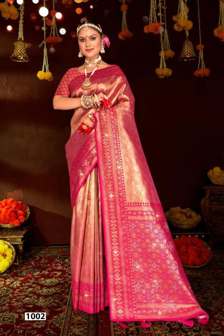 Saroj Sangeeta tissue swarovski vol.4 Tissue silk saree in surat.