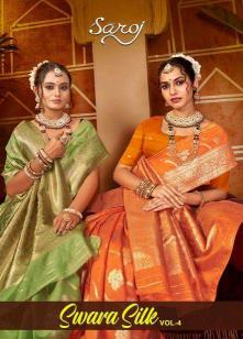 Saroj Swara silk vol.4 Saree Manufacturers of wholesale Saree with price in Surat