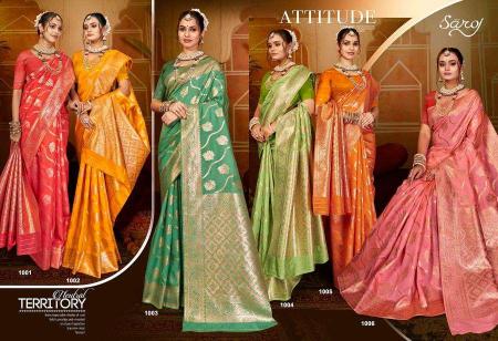 Saroj Swara silk vol.4 Saree Manufacturers of wholesale Saree with price in Surat