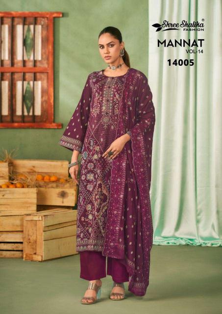 Shree Shalika Mannat Vol 14 salwar kameez manufacturers of Salwar Kameez In India