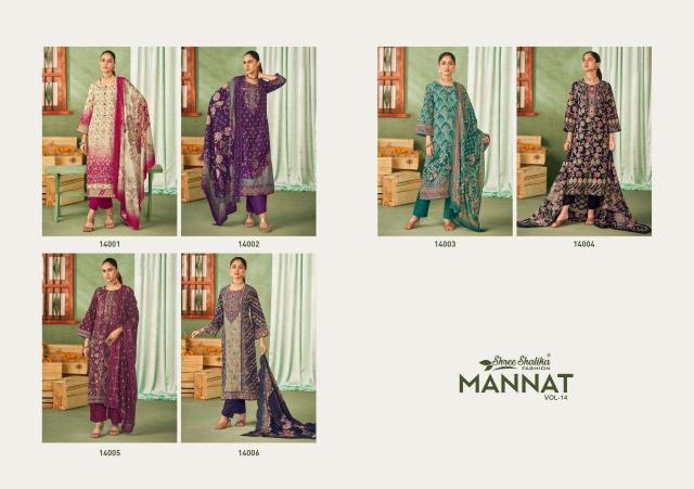 Shree Shalika Mannat Vol 14 salwar kameez manufacturers of Salwar Kameez In India
