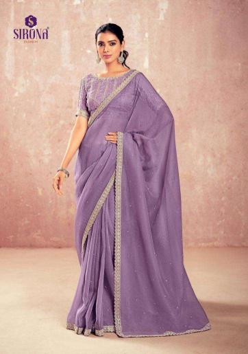 Sirona Shamika chiffon saree wholesalers of Saree in India