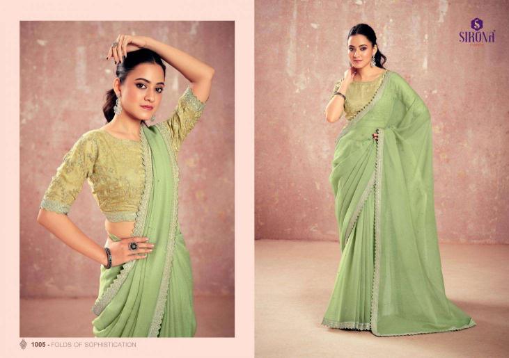 Sirona Shamika chiffon saree wholesalers of Saree in India