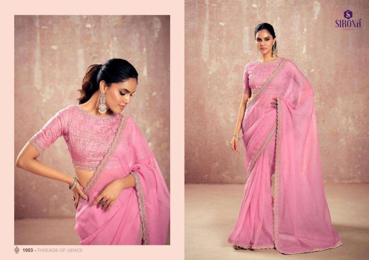 Sirona Shamika chiffon saree wholesalers of Saree in India
