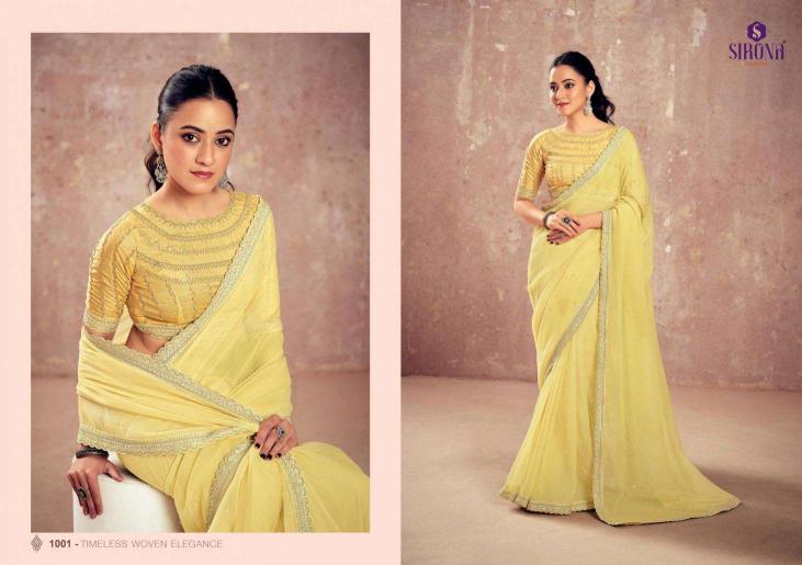 Sirona Shamika chiffon saree wholesalers of Saree in India