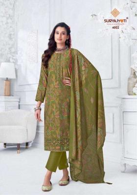 SuryaJyoti Kanika Vol 04 Dress Material manufacturers of wholesale Dress material in Surat 