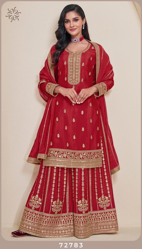 Vinay Kuleesh Sangeet designer salwar kameez wholesale in India