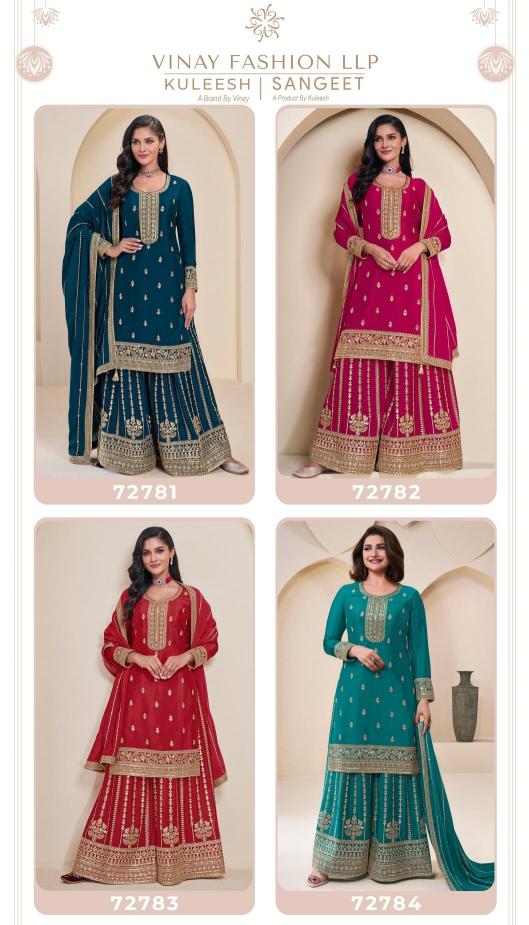 Vinay Kuleesh Sangeet designer salwar kameez wholesale in India