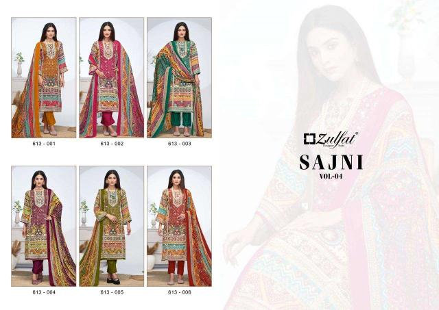 Zulfat Sajni Vol 4 dress material wholesalers of Dress material in Surat
