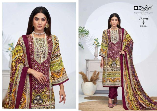 Zulfat Sajni Vol 4 dress material wholesalers of Dress material in Surat