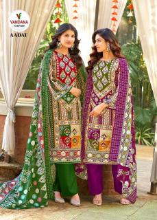 Aadat volume 1 by Vandana fashion cotton printed dress material wholesaler in surat