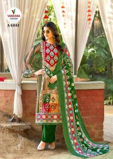 Aadat volume 1 by Vandana fashion cotton printed dress material wholesaler in surat