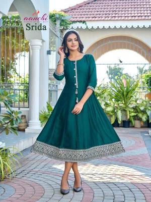 Aanchi Srida Catalog kurti designs catalogue kurti design for stitching