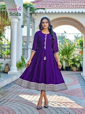 Aanchi Srida Catalog kurti designs catalogue kurti design for stitching