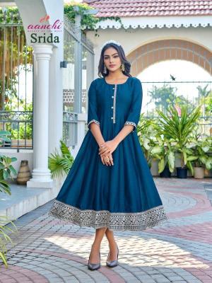 Aanchi Srida Catalog kurti designs catalogue kurti design for stitching