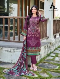 Adan Libas Guzarish Vol 7 Catalog pakistani purple ladies suits