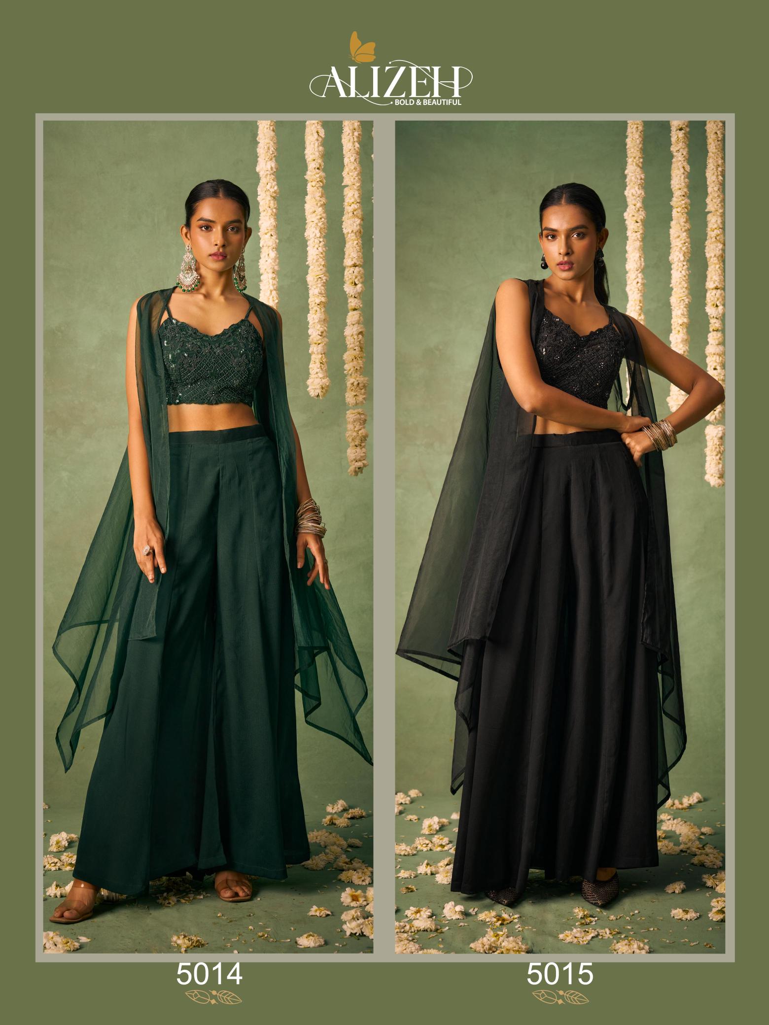 Alizeh Bahaar Chinon Designer Indo Western Collection in India