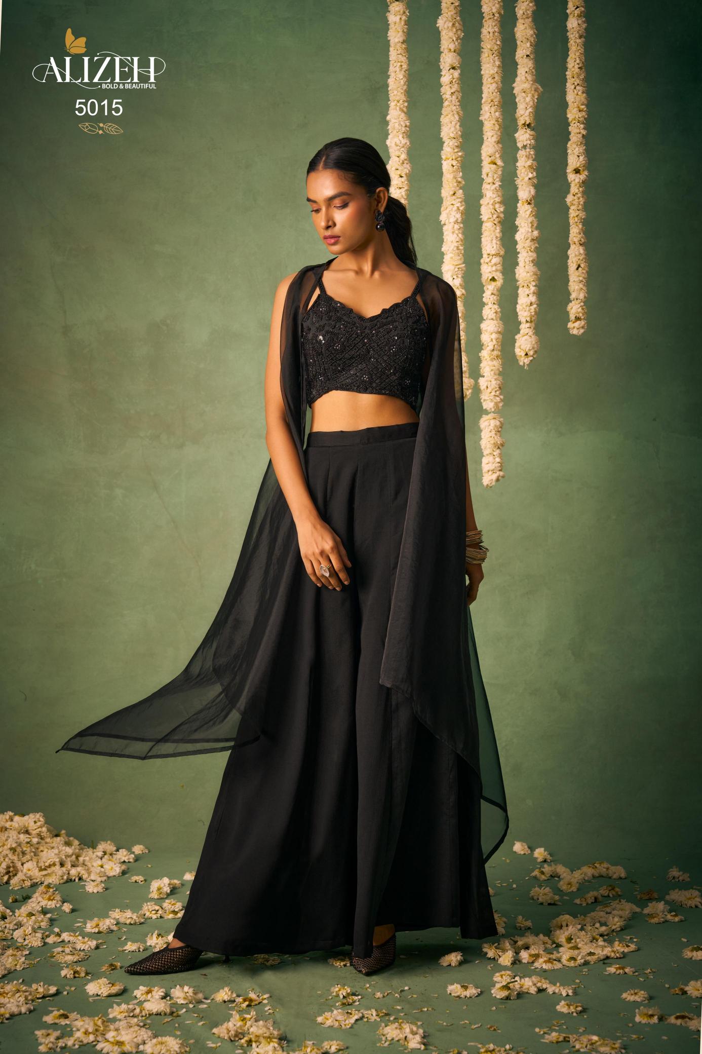 Alizeh Bahaar Chinon Designer Indo Western Collection in India