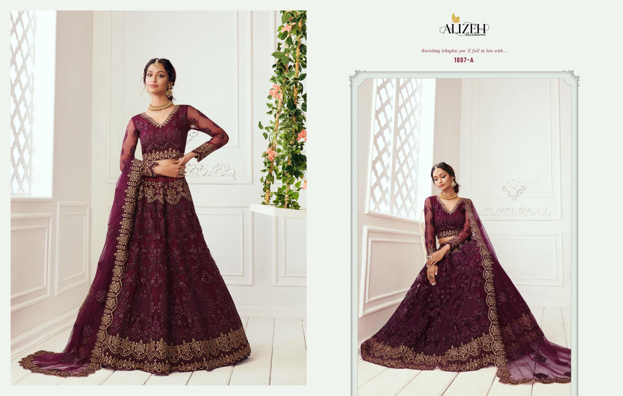 Alizeh Bridal Heritage Colour Saga 1007 Lehenga Choli wholesalers in Surat