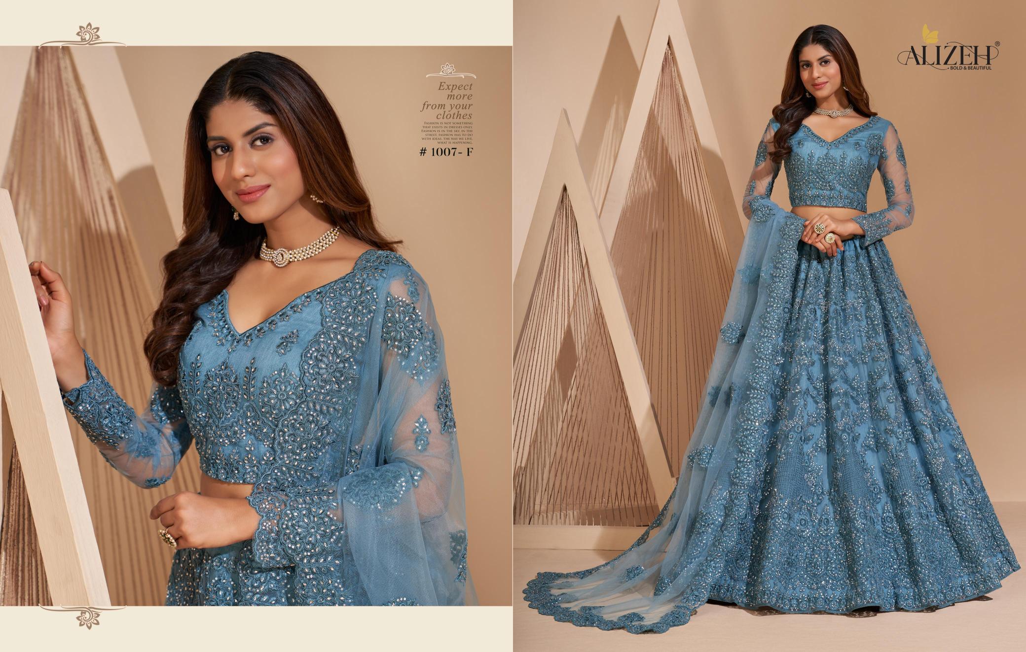 Alizeh Bridal Heritage Colour Saga 1007 Lehenga Choli wholesalers in Surat