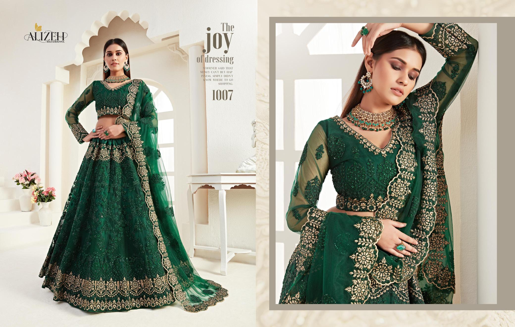 Alizeh Bridal Heritage Colour Saga 1007 Lehenga Choli wholesalers in Surat