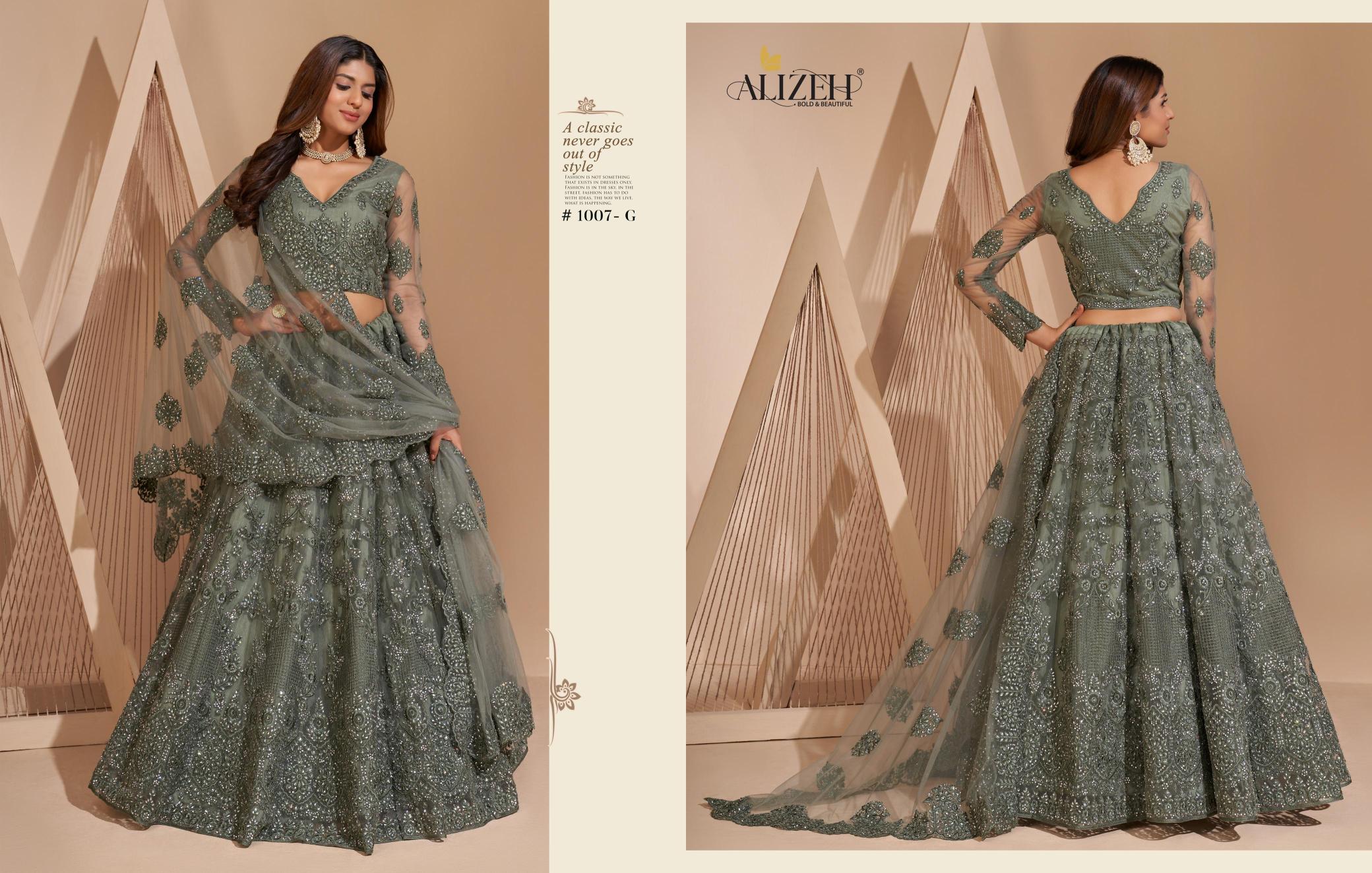 Alizeh Bridal Heritage Colour Saga 1007 Lehenga Choli wholesalers in Surat