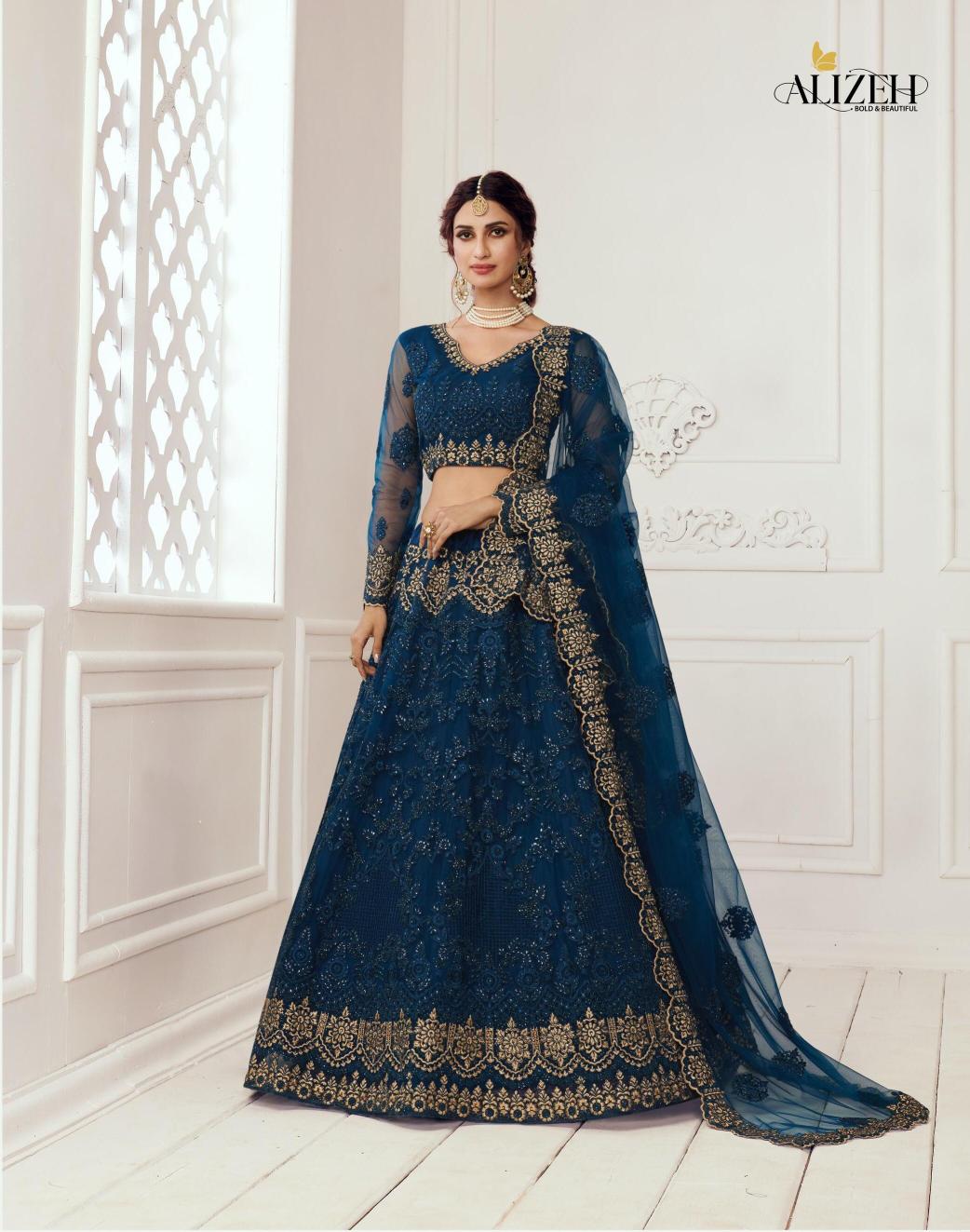 Alizeh Bridal Heritage Colour Saga 1007 Lehenga Choli wholesalers in Surat