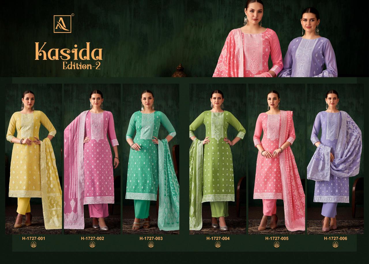 Alok Kasida Edition 2 Jacquard Fancy Dress Material wholesalers in Surat