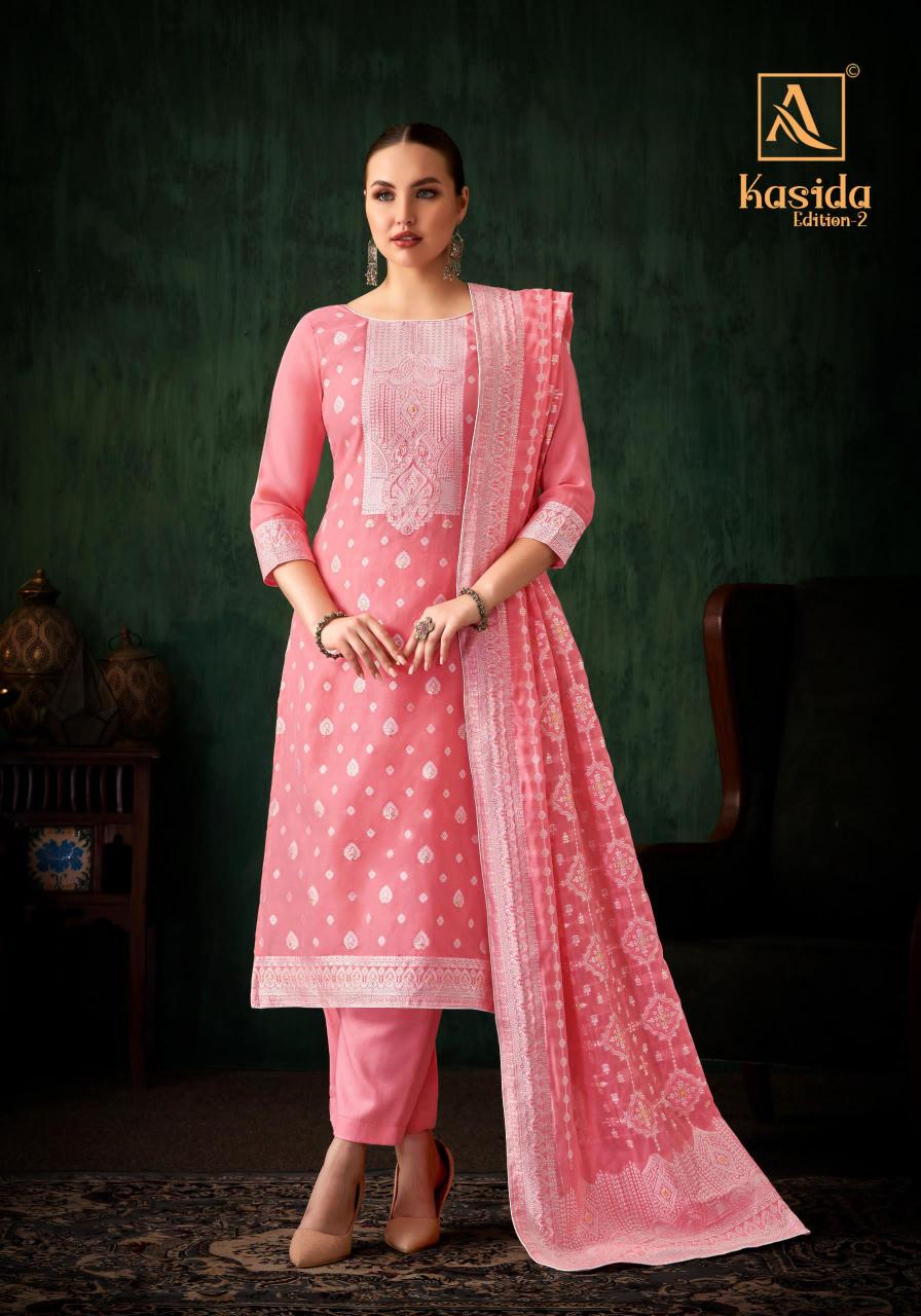 Alok Kasida Edition 2 Jacquard Fancy Dress Material wholesalers in Surat