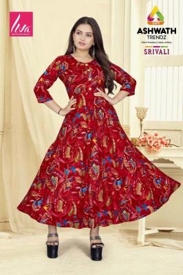 Ashwath Srivalli Volume2 Rayon Printed Kurti Wholesaler In India