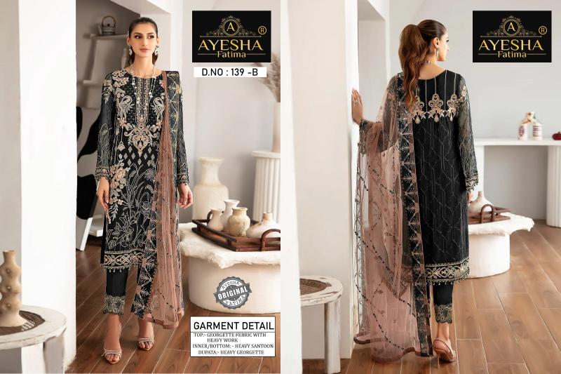 Ayesha Misbah 139 Georgette Pakistani Salwar Kameez wholesale market in Surat