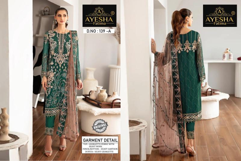 Ayesha Misbah 139 Georgette Pakistani Salwar Kameez wholesale market in Surat