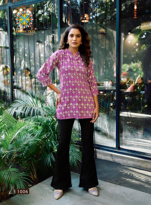 Baby Vol 1 By Passion Tree Rayon Short Tops manufacturers of wholesaler in Surat