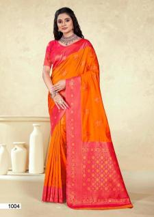 Bunawat Panghat Silk Latest Designer Festival Wear Silk Sarees Collection in Surat