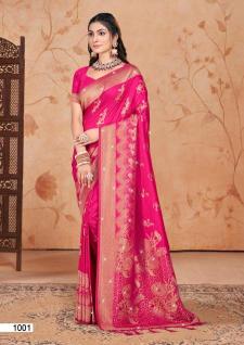 Bunawat Shubhshree Vol-1 Party Wear New Designer Silk Sarees Collection in india