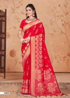 Bunawat Shubhshree Vol-1 Party Wear New Designer Silk Sarees Collection in india