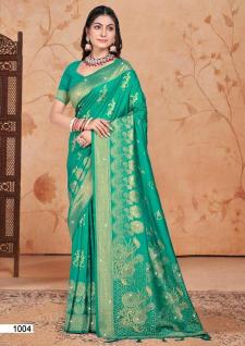 Bunawat Shubhshree Vol-1 Party Wear New Designer Silk Sarees Collection in india