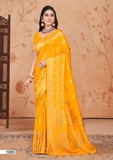 Bunawat Shubhshree Vol-1 Party Wear New Designer Silk Sarees Collection in india